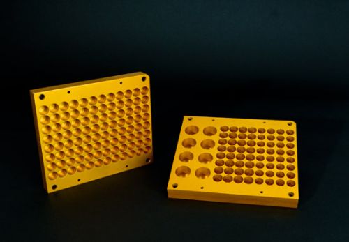 Pharmaceutical CNC Machined Aluminum Vial Tray