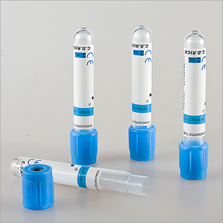 Double Cap Fluoride Blood Collection Tube, For Clinical Use