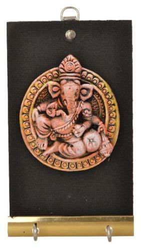 RURALSHADES Terracotta Mat Finish Ganesha Key Holder