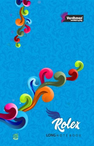 Rectangular 17cm X 27cm Rolex Long Notebook, For School, Cover Material : Paper