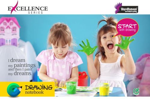 Craft Paper Excellence Series Drawing Notebook, For School, Size : Multisize