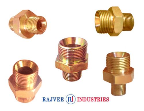 Hydraulic Mild Steel Adaptor Nipples