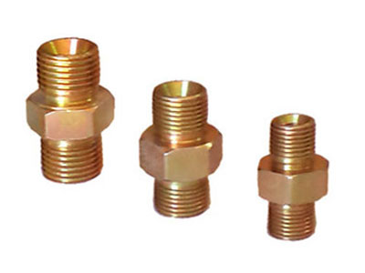 Hydraulic Mild Steel Hex Nipple Adaptors