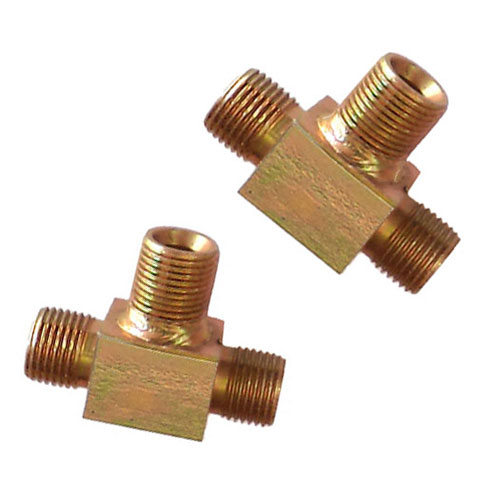 Hydraulic Mild Steel Threaded Pipe Tee, Size : 1/4' To 2' BSP