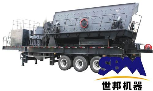 Hydraulic Tracked Mobile Crusher, Brand Name : SBM