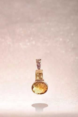 Silver Plated Semi-Precious Stone Pendant