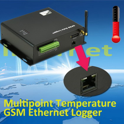 Multipoint Temperature GSM Ethernet Logger