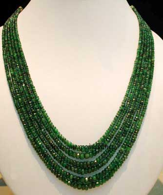Emerald Beaded Necklace