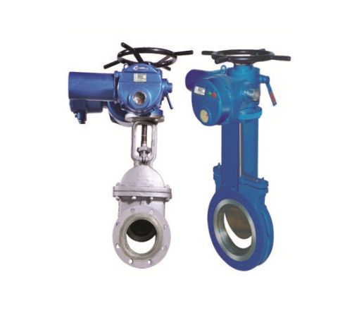 Electric Actuator Operated Knife Gate Valves