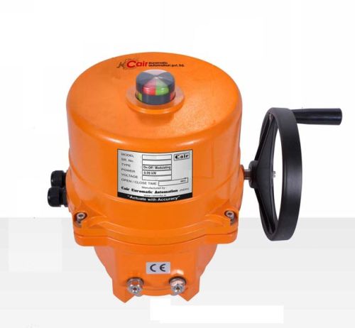 High Pressure Three Phase Quarter Turn Electrical Actuator, For Industrial, Pattern : Plain
