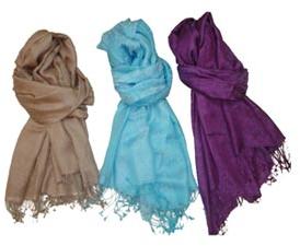 Pashmina Jacquard Plain Stole