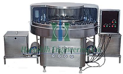 SEMI AUTOMATIC ROTARY BOTTLE WASHING MACHINE