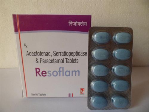 Aceclofenac 100 Mg + Paracetamol 325 Mg + Serratiopeptidase 15 Mg