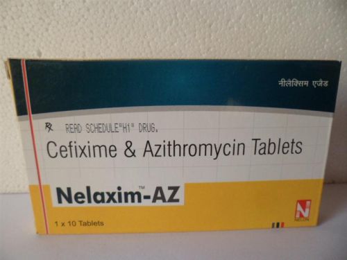 Cefixime 200 + Azithromycin 250 Mg, Form : Tablets
