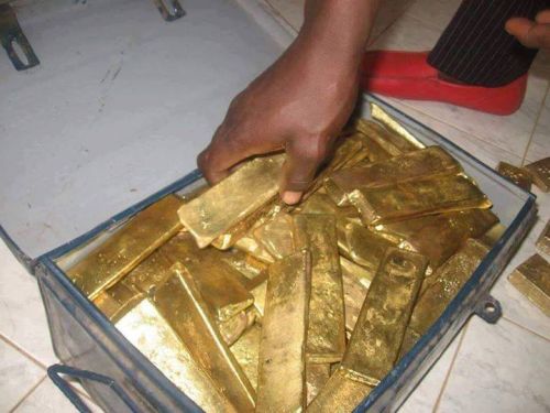 Gold dore bars