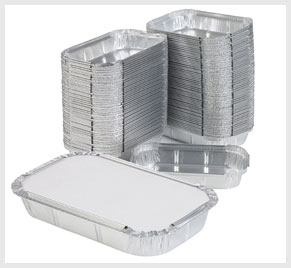 Aluminium Disposable Food Containers, Size : 250ml, 450ml, 650ml, 750ml