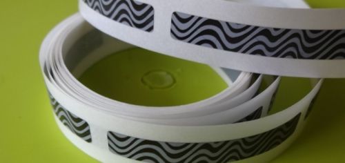 Scratch Label, Pattern : Wavy, Plain Silver Leopard.