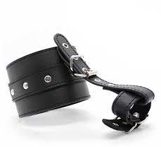 Real Leather Ankle To Toe Bondage Strap
