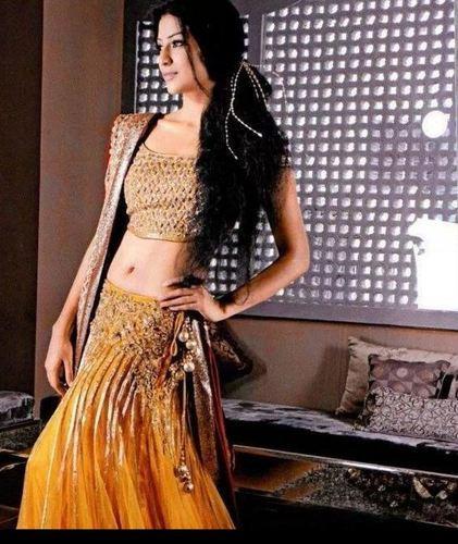 Designer Yellow Lehenga Choli