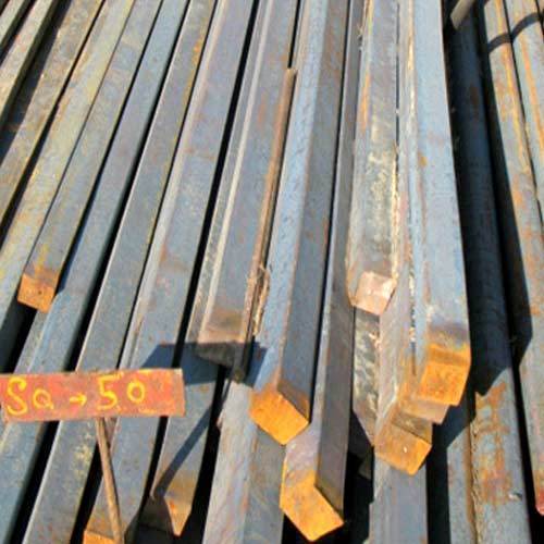 Mild Steel Square Bars, Length : 20 Feet