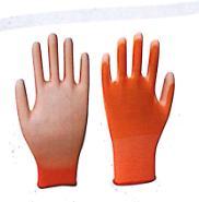 13G Orange PU Safety Glove, Brand Name : Baisheng 7 To 11