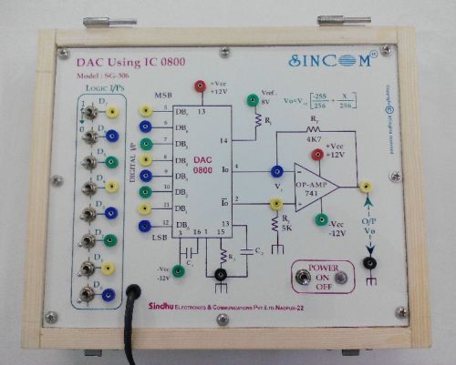 Digital To Analog (D To A) Using IC 0800 SG-306