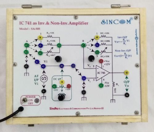 IC 741 As Inverting & Non-Inverting Amplifier SA-505