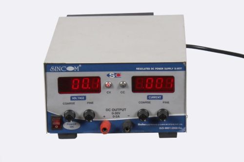 Single DC Power Supply 0-30V/0-2A With 2 Digital Meters S-3021