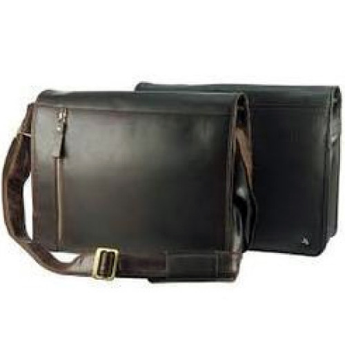 Dull Black Leather Executive Bag