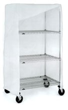 Metro 18X36X62UC Uncoated Nylon Shelf & Cart Cover With Zipper Closure