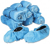 BLUE POLYPROPYLENE SHOE COVERS