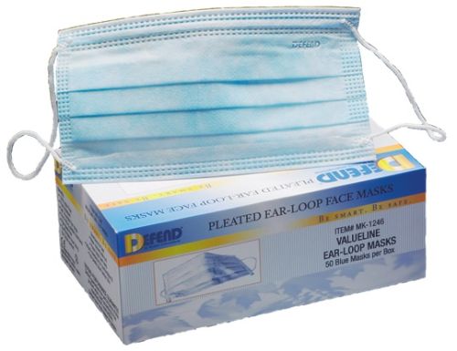Pleated Ear-Loop Mask (1,000/case)