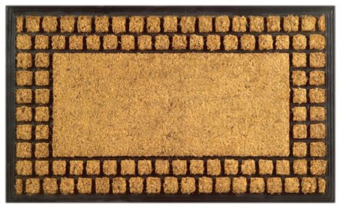 Coir Brush Mat, Color : Brown