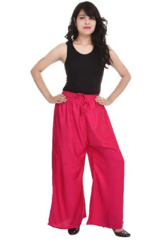 Rayon Plain Palazzo Pants