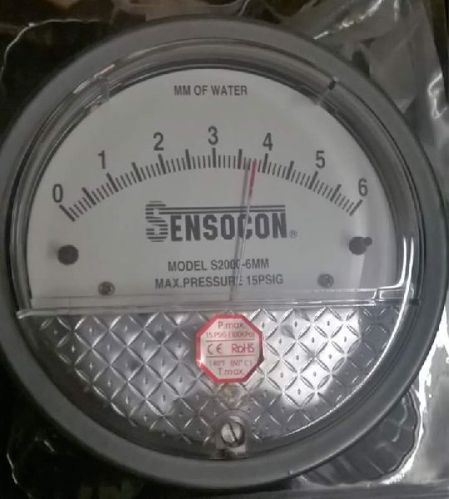 6 MMWC Sensocon Mack Magnehelic Gages