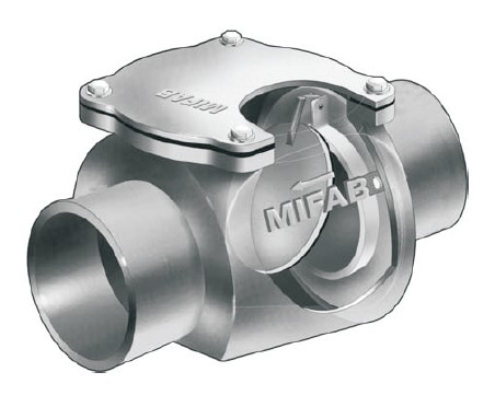 BV1000 Series - Cast Iron Horizontal Backwater Valves With Bronze Flap