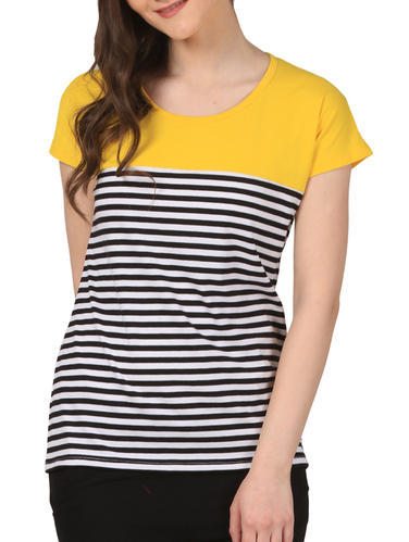 Cotton Ladies T-Shirts, Feature : Skin Friendly, Comfortable