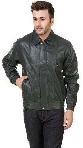 Dark Green Leather Jacket