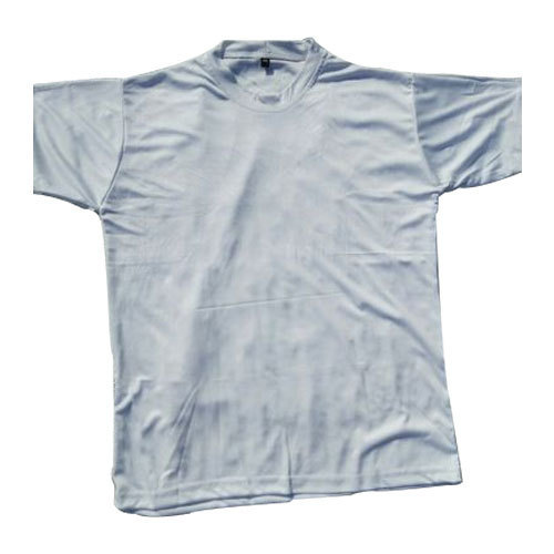 Sports Round Neck T-Shirts, Color : White