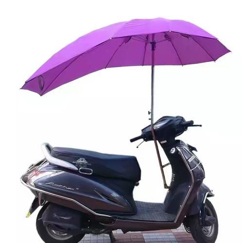 Stainless Steel Polyester Scooter Umbrella, For Protection From Sunlight, Raining, Gender : Female