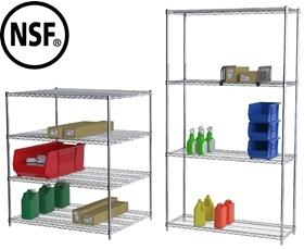 CHROME WIRE SHELVING STARTER UNITS