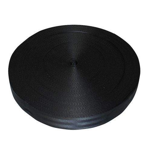 2 Black Seatbelt Webbing
