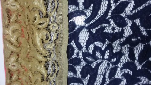 Embroidered Dimelo Rasal Net Fabric, Width : 2-3.5 Cm