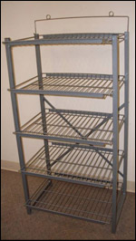 4 Or 5 Shelf Custom Wire Floor Display Rack