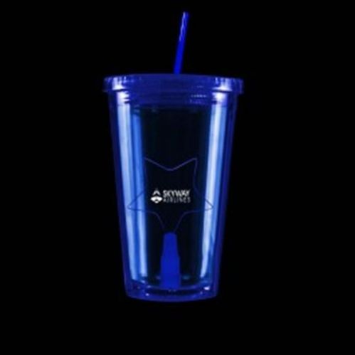 Blue Light Up Travel Cup With Star Insert