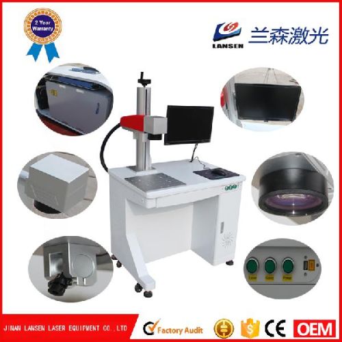 Raycus 20W Desktop Fiber Laser Marking Machine For Metal Nonmetal