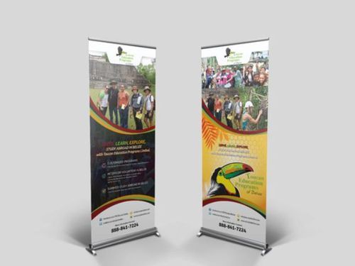 Roll Up Standee, Size : 6(H) X 3(W) Fts.
