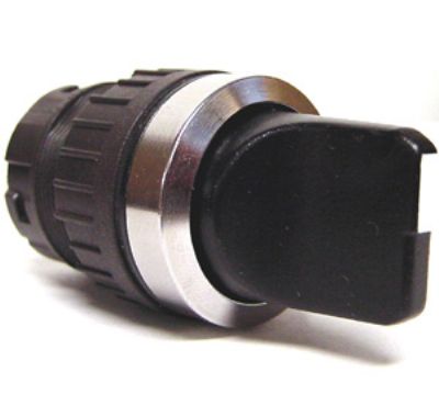 Black, 2 Position Selector Switch, Knob Style Operator