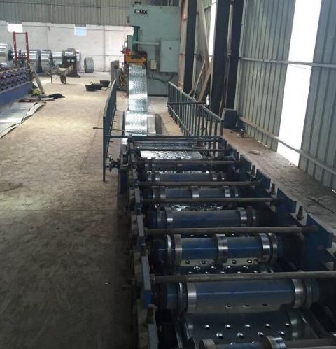 Professional Punched Stainless Steel Scaffolding Ladder Plank Machine