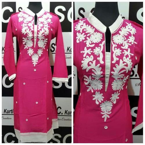 Georgette Embroidered Designer Kurtis, Occasion : Casual Wear, Party Wear